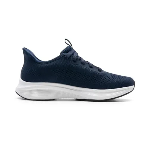 Bruno Marc Men's Hands Free Slip-on Walking Shoes Casual Breathable Comfortable Knit Sneaker,Size 8,Black,SBWA2401M