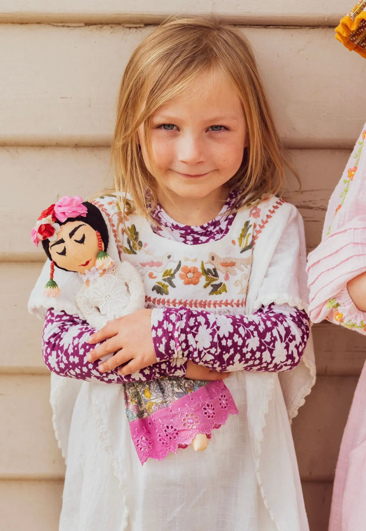 Coco Kaftan Salt with Hand Embroidery