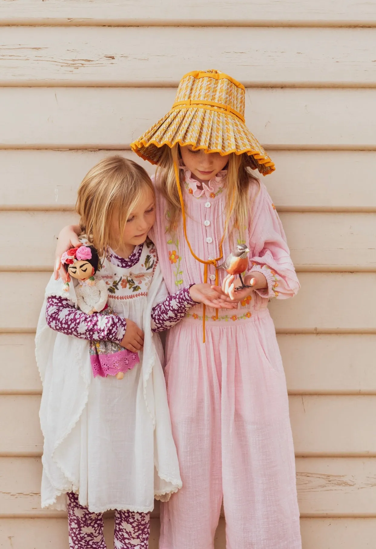 Coco Kaftan Salt with Hand Embroidery