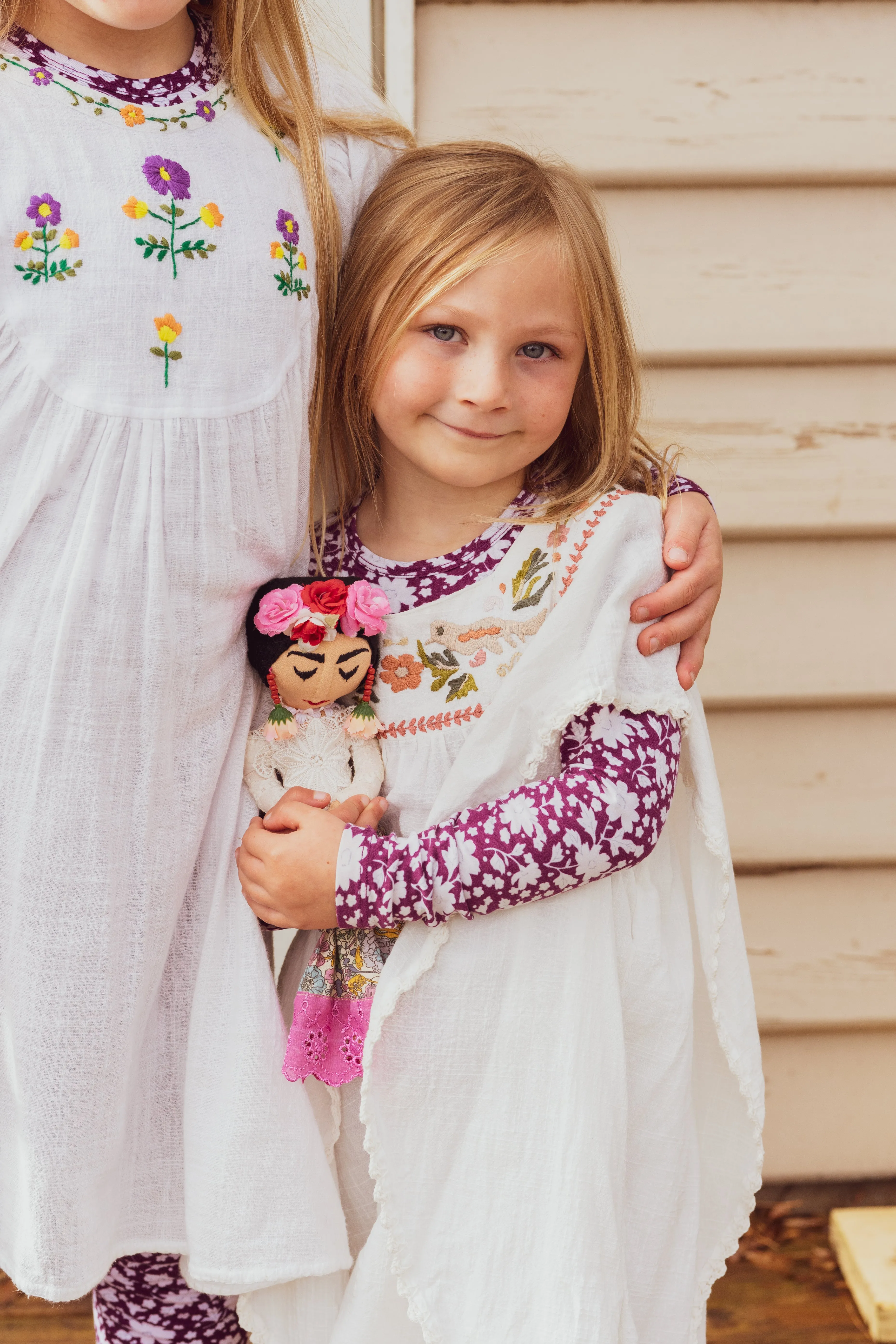 Coco Kaftan Salt with Hand Embroidery
