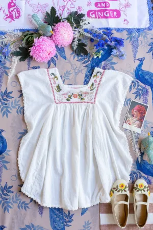 Coco Kaftan Salt with Hand Embroidery