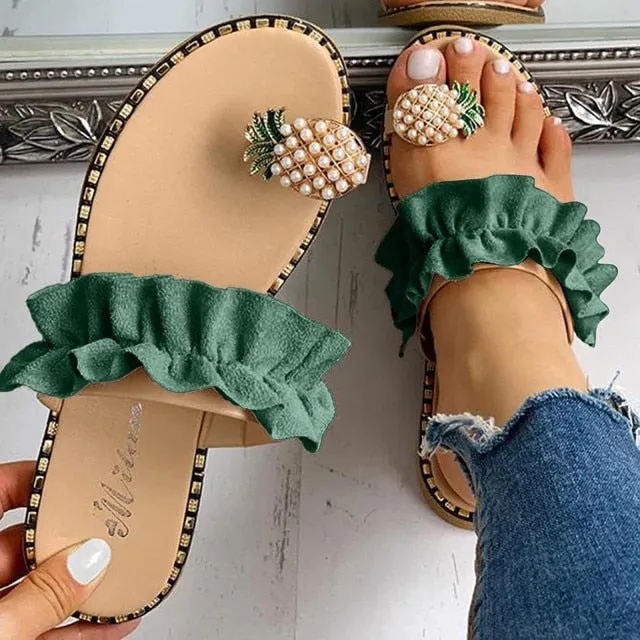 Collia Pineapple Pearl Bohemian Sandals