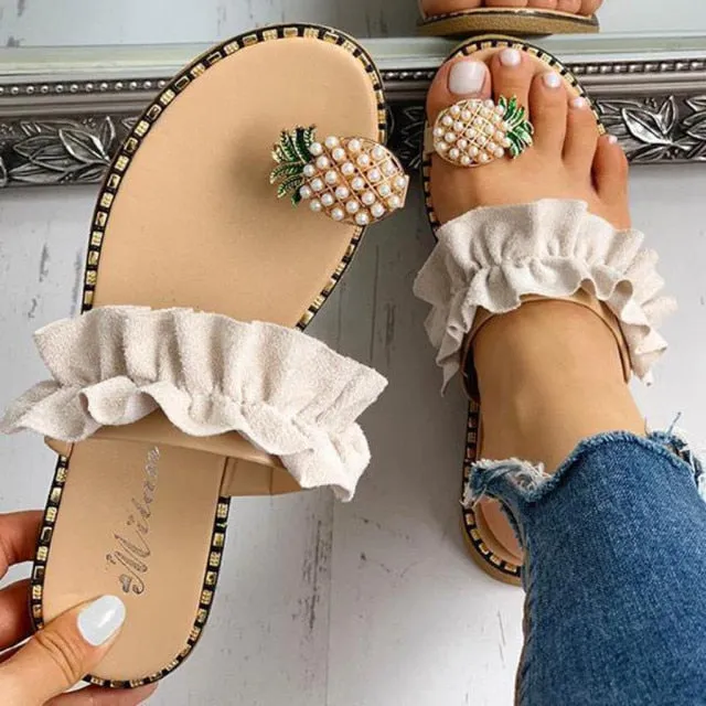 Collia Pineapple Pearl Bohemian Sandals