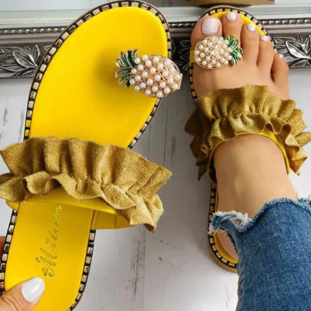 Collia Pineapple Pearl Bohemian Sandals