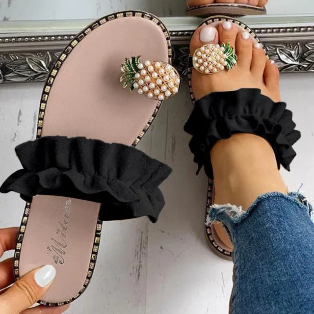 Collia Pineapple Pearl Bohemian Sandals