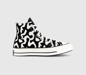 Converse All Star Hi 70 S Trainers Black Egret Black Zebra