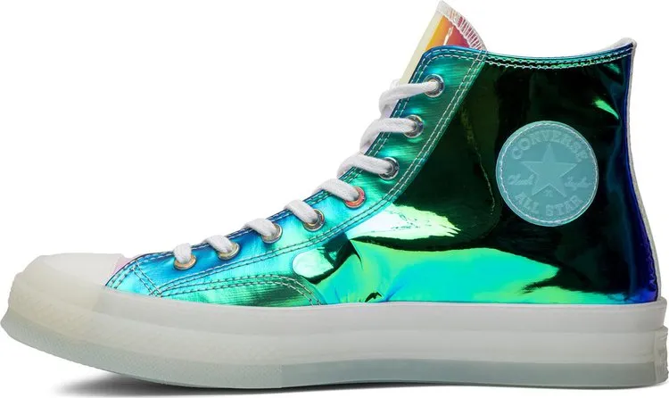 Converse Chuck Taylor All Star 70 Hi Iridescent Sneakers, Silver
