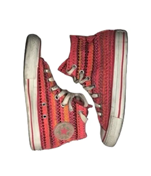 Converse Chuck Taylor All Star Hi Knit Starflower Shoes Women's (Sz: 5) 246955C
