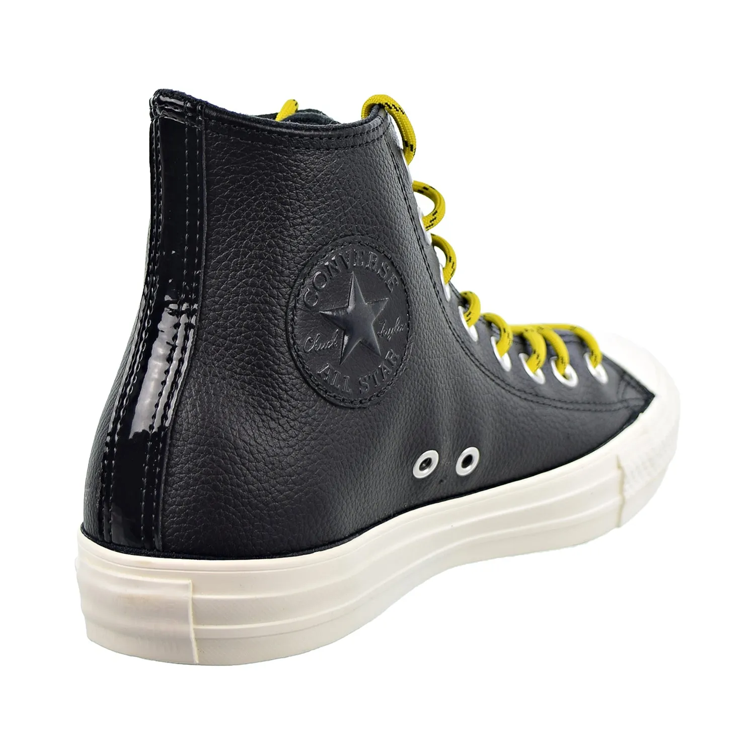 Converse Chuck Taylor All Star HI Mens Shoes Black/Bold Citron/Egret