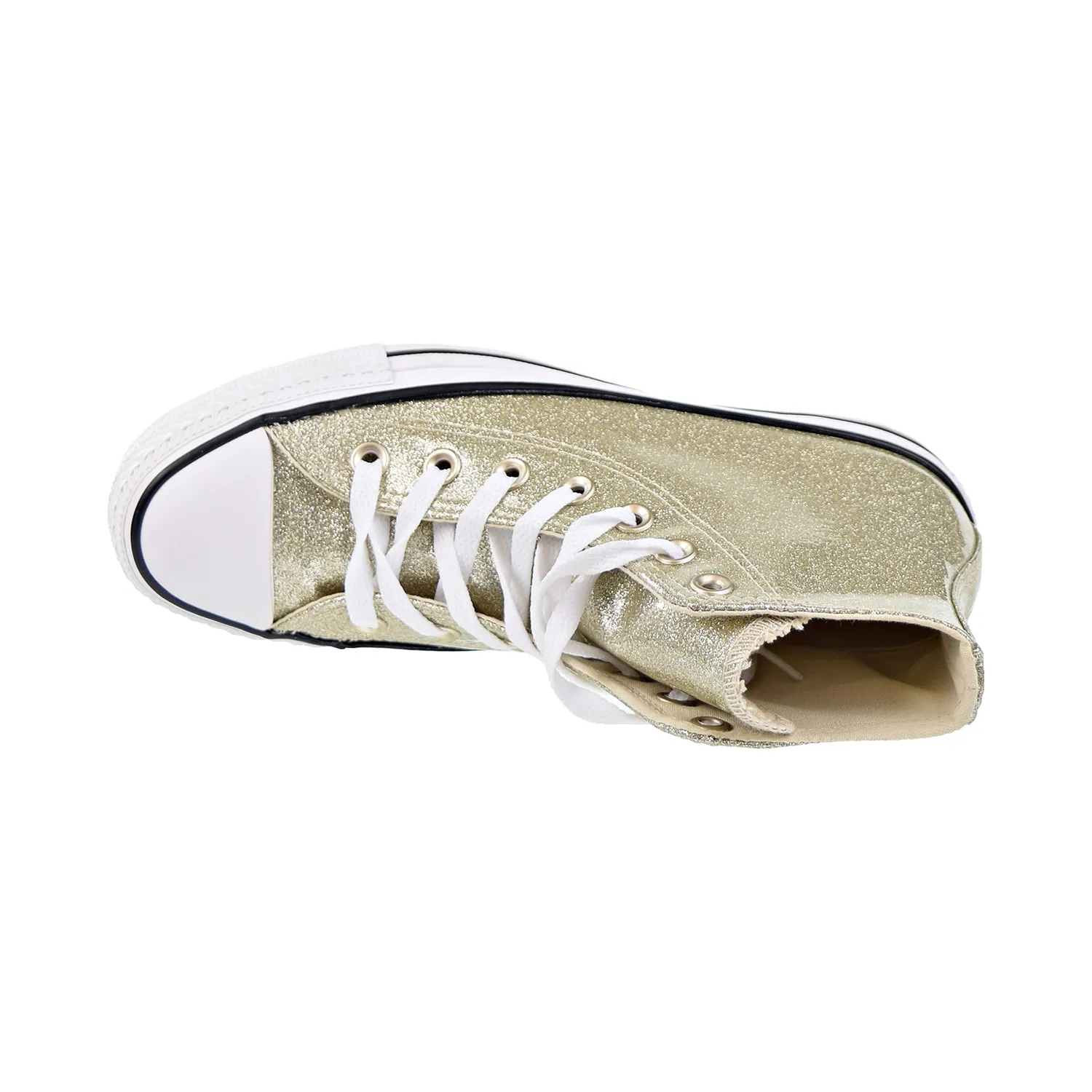 Converse Chuck Taylor All Star HI Women's Shoes Light Gold/White