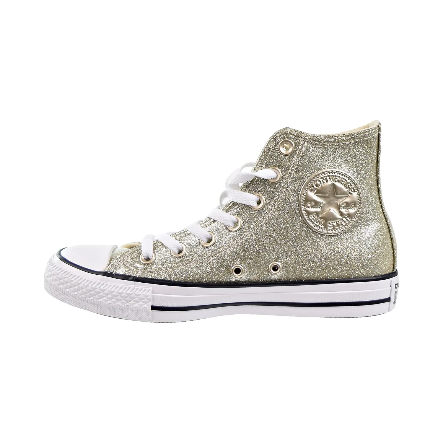 Converse Chuck Taylor All Star HI Women's Shoes Light Gold/White