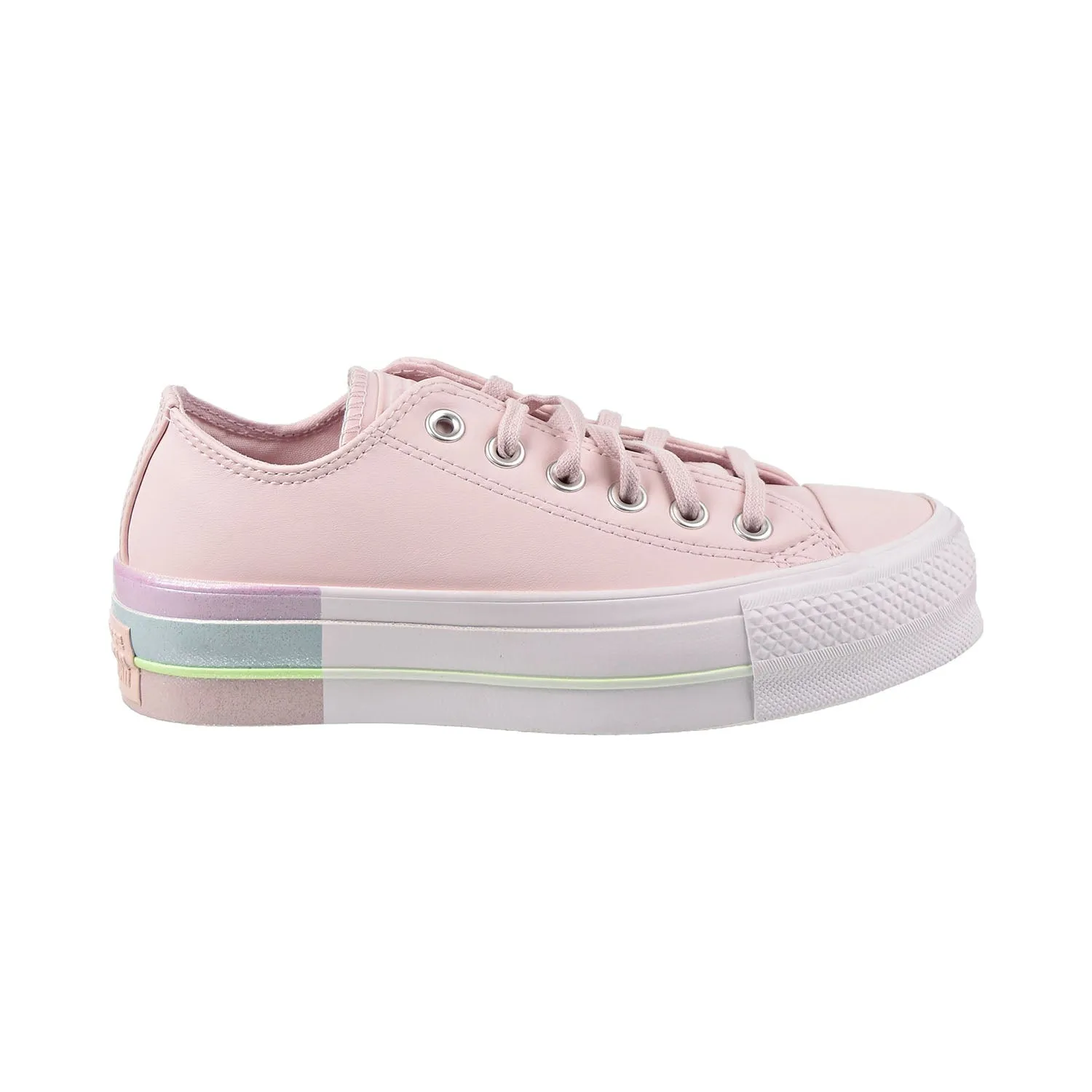 Converse Chuck Taylor All Star Lift Ox Women's Shoes Barely Rose-Polar Blue