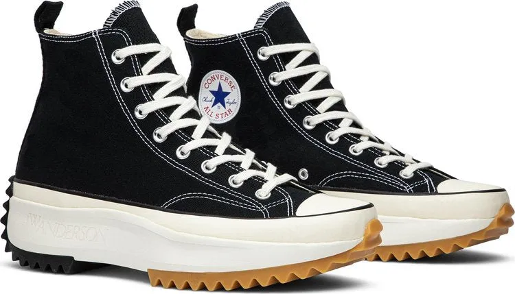 Converse J sneakers. Anderson x Run Star Hike Black Gum, black