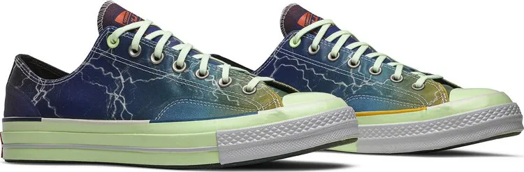 Converse Pigalle x Chuck 70 Low Lightning Storm Sneakers, Multicolor