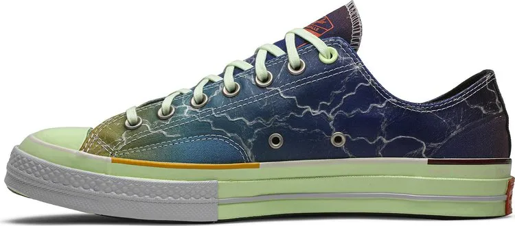 Converse Pigalle x Chuck 70 Low Lightning Storm Sneakers, Multicolor
