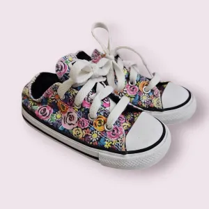 Converse sz 7 floral sneakers, Shoes 7 (Walkers:12-24 mth)