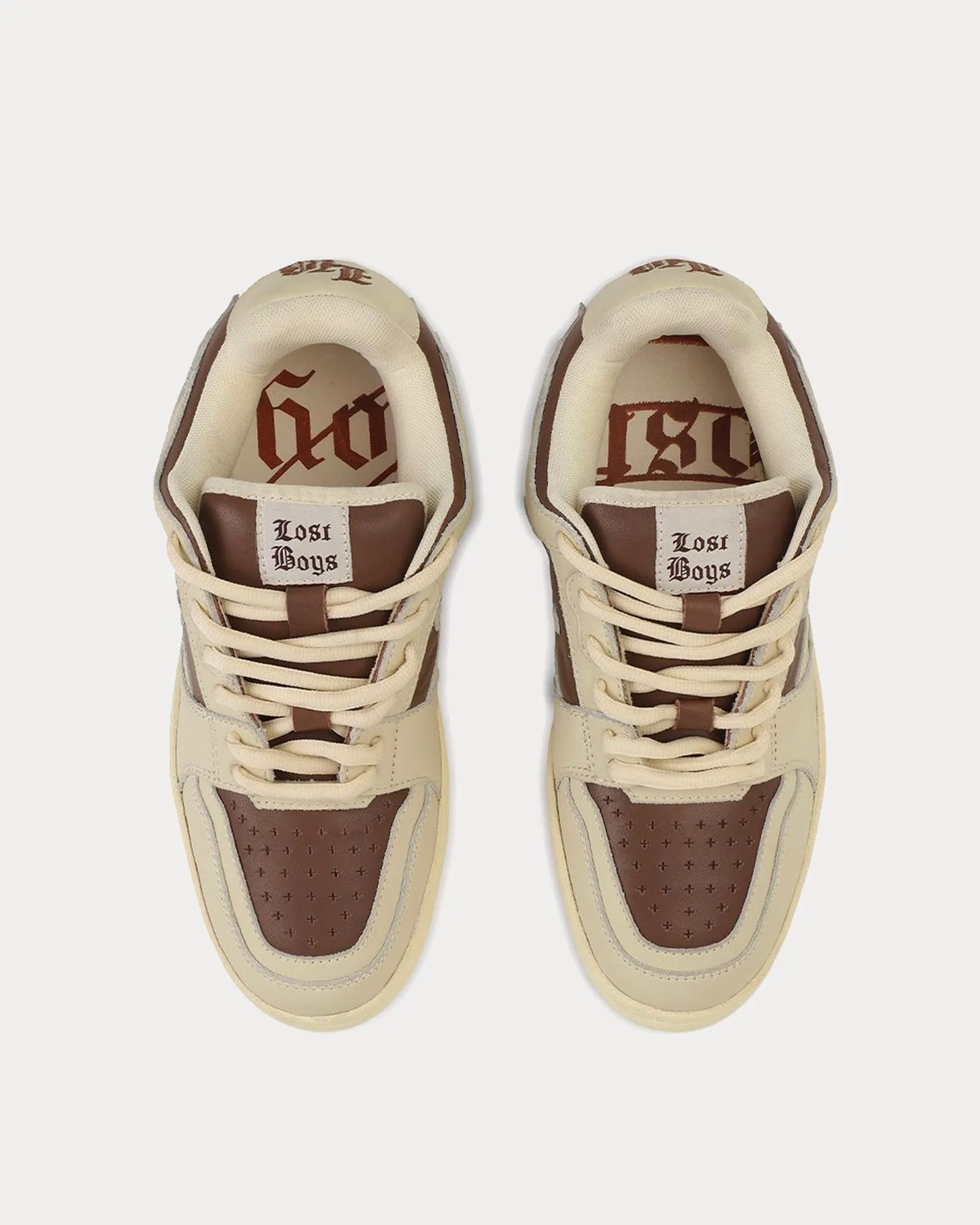 Cookies & Cream Beige / Brown Low Top Sneakers