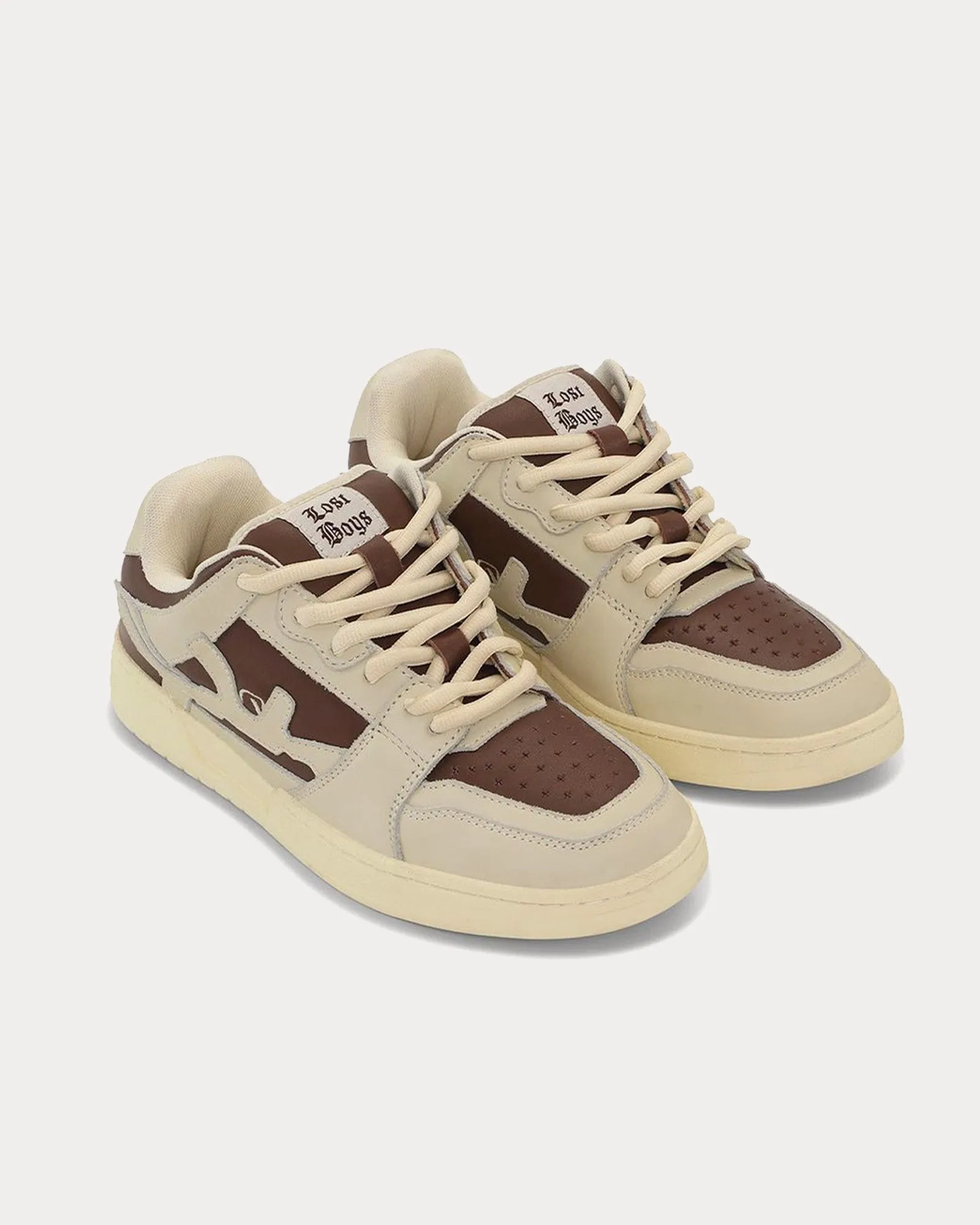 Cookies & Cream Beige / Brown Low Top Sneakers