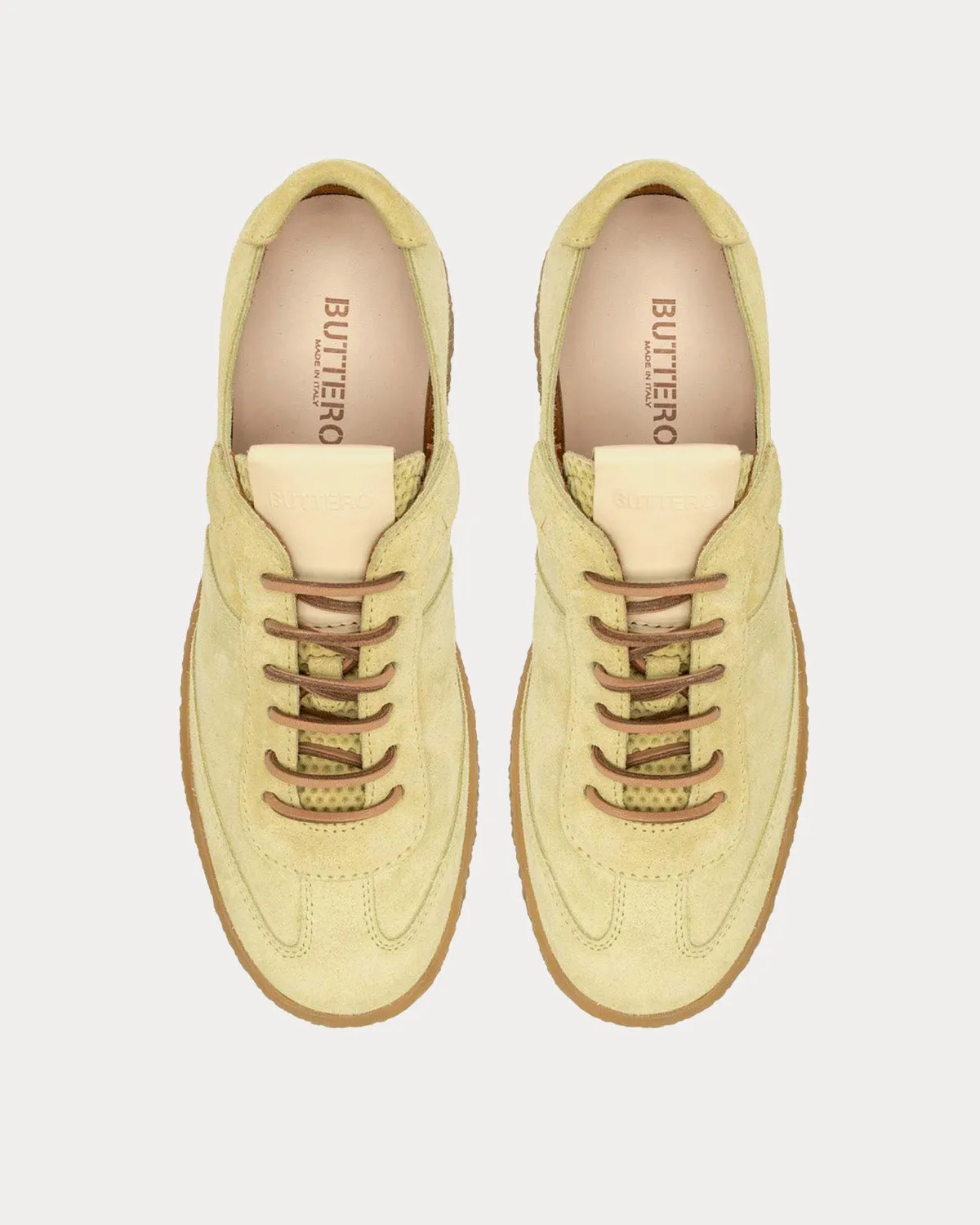 Crespo Suede Straw Low Top Sneakers