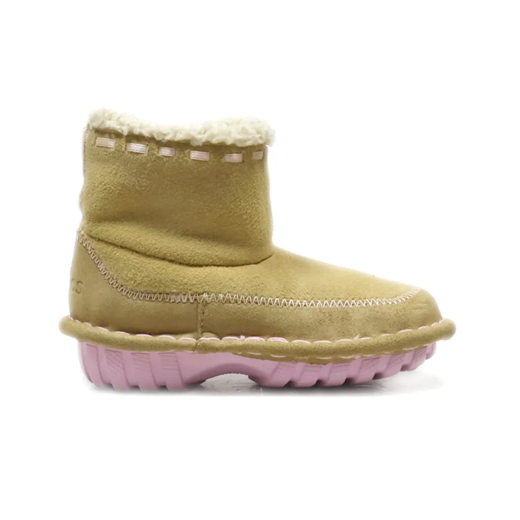 Crocs Snow Boots Leather Beige Colour For Kids