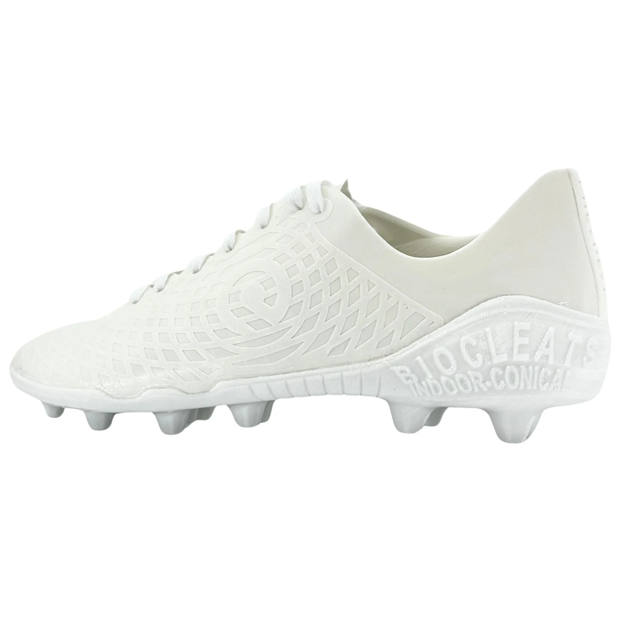 Custom Soccer Cleats - White - FG Conical