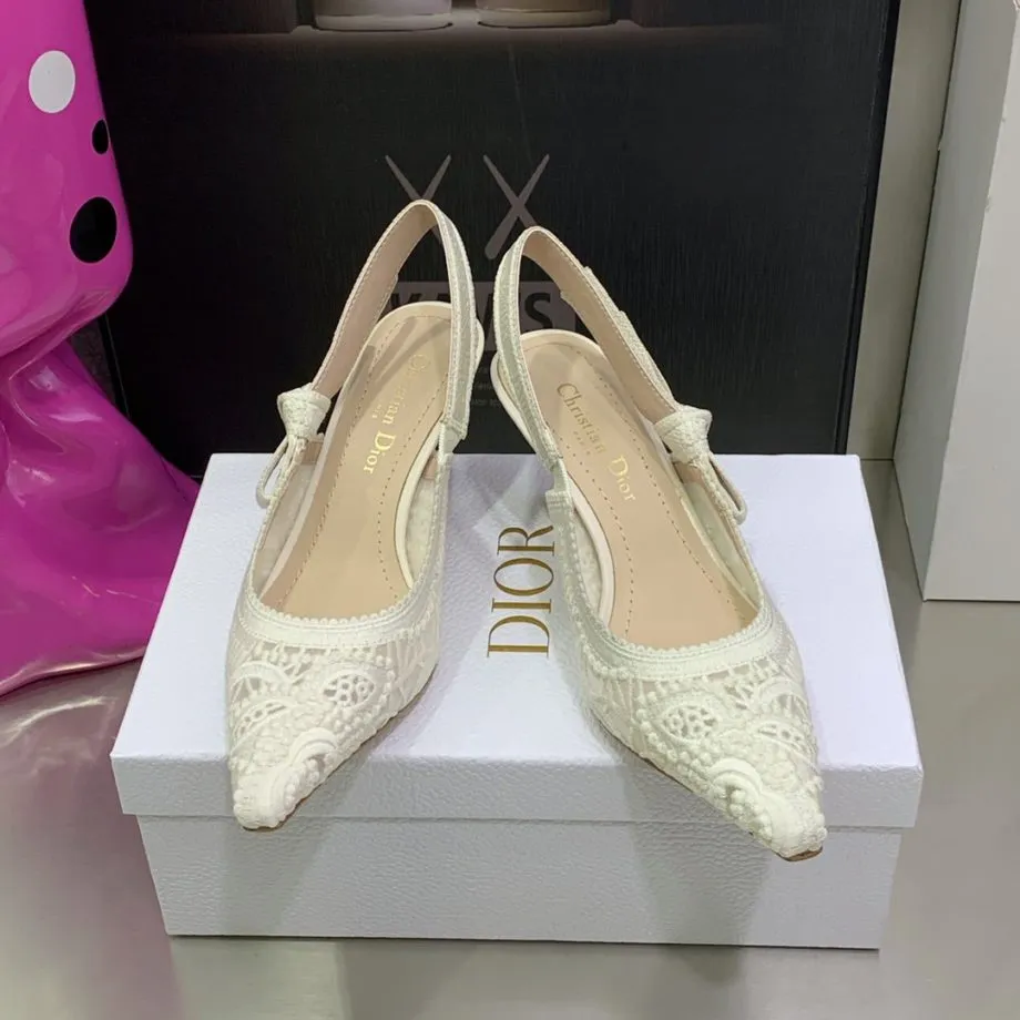 DIR Women's J'Ador Slingback Pump White For Women CD KCP944MCM_S03W