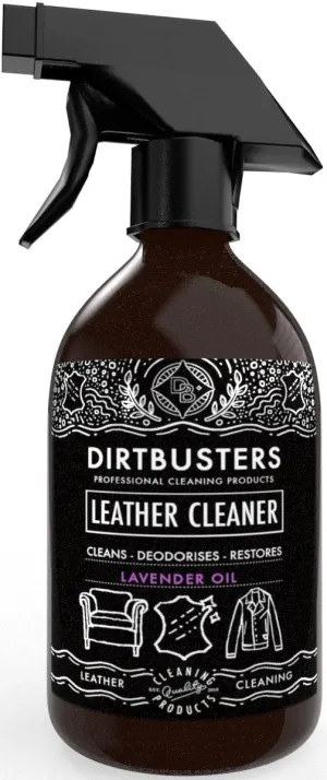 Dirtbusters Leather Cleaner 3-in-1 Clean, Deodorise & Restore, with Lavender Oil (500ml)