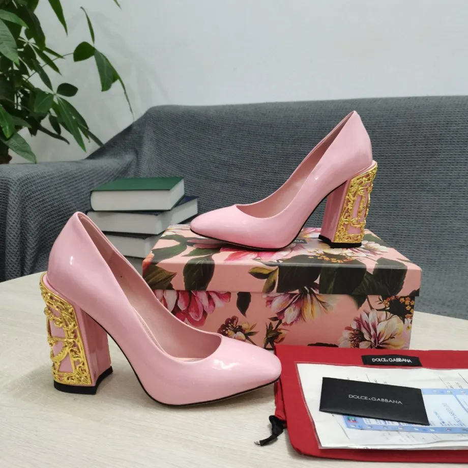 DolGa Nappa Pumps Pink For Women DG Shoes