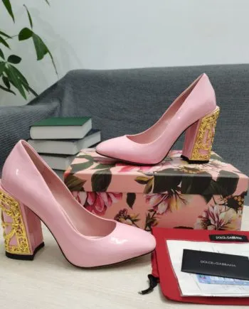 DolGa Nappa Pumps Pink For Women DG Shoes