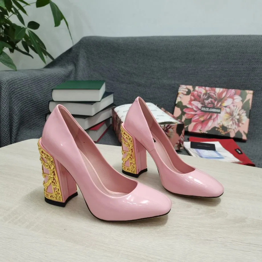 DolGa Nappa Pumps Pink For Women DG Shoes