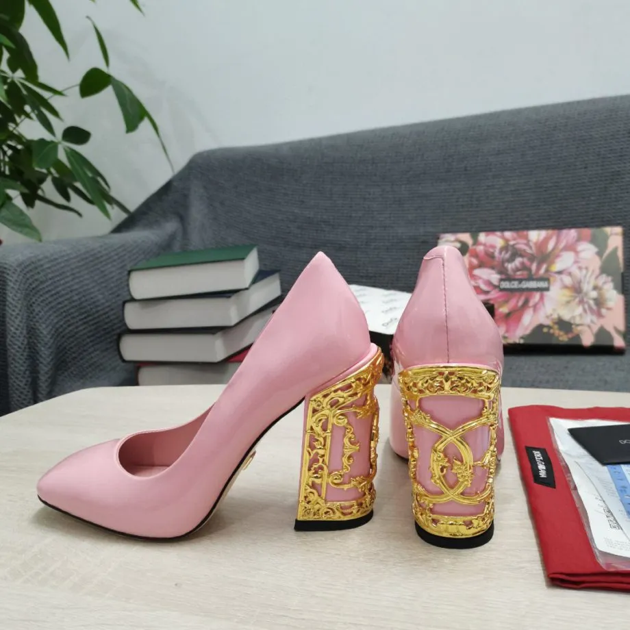 DolGa Nappa Pumps Pink For Women DG Shoes