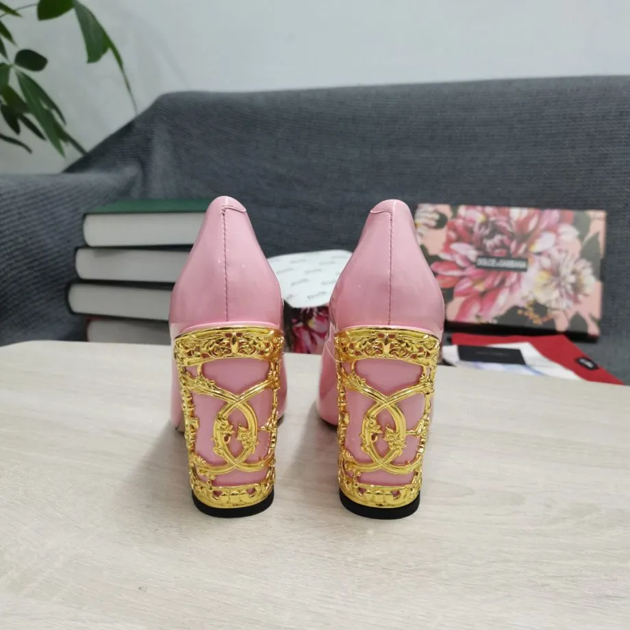 DolGa Nappa Pumps Pink For Women DG Shoes