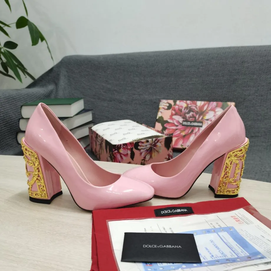 DolGa Nappa Pumps Pink For Women DG Shoes