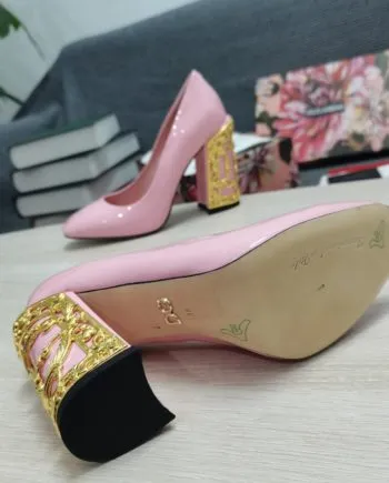 DolGa Nappa Pumps Pink For Women DG Shoes