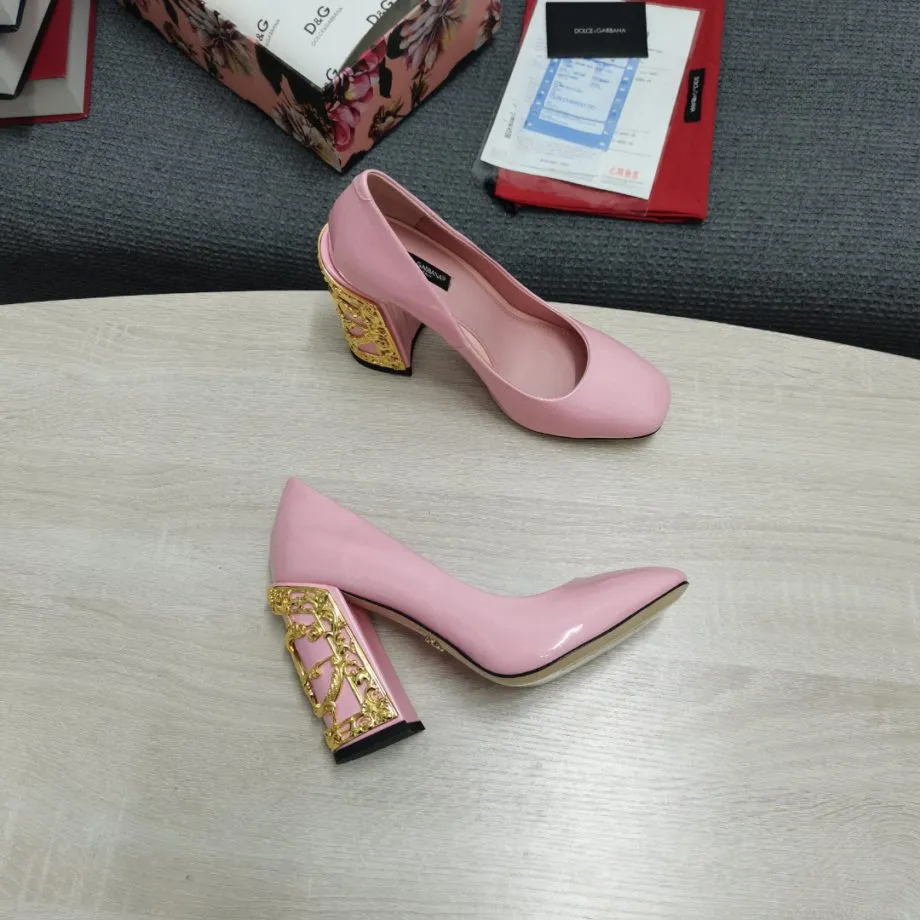 DolGa Nappa Pumps Pink For Women DG Shoes