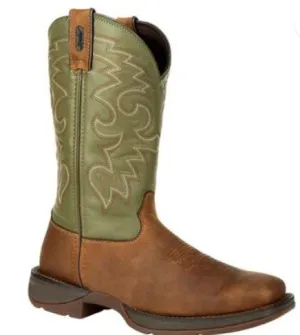 DURANGO MENS REBEL COFFEE & CACTUS PULL-ON WESTERN BOOT STYLE DB5416