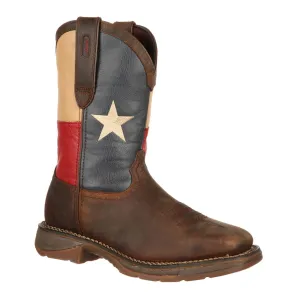 Durango Men's Rebel Leather Steel Toe Texas Flag Boot DB021