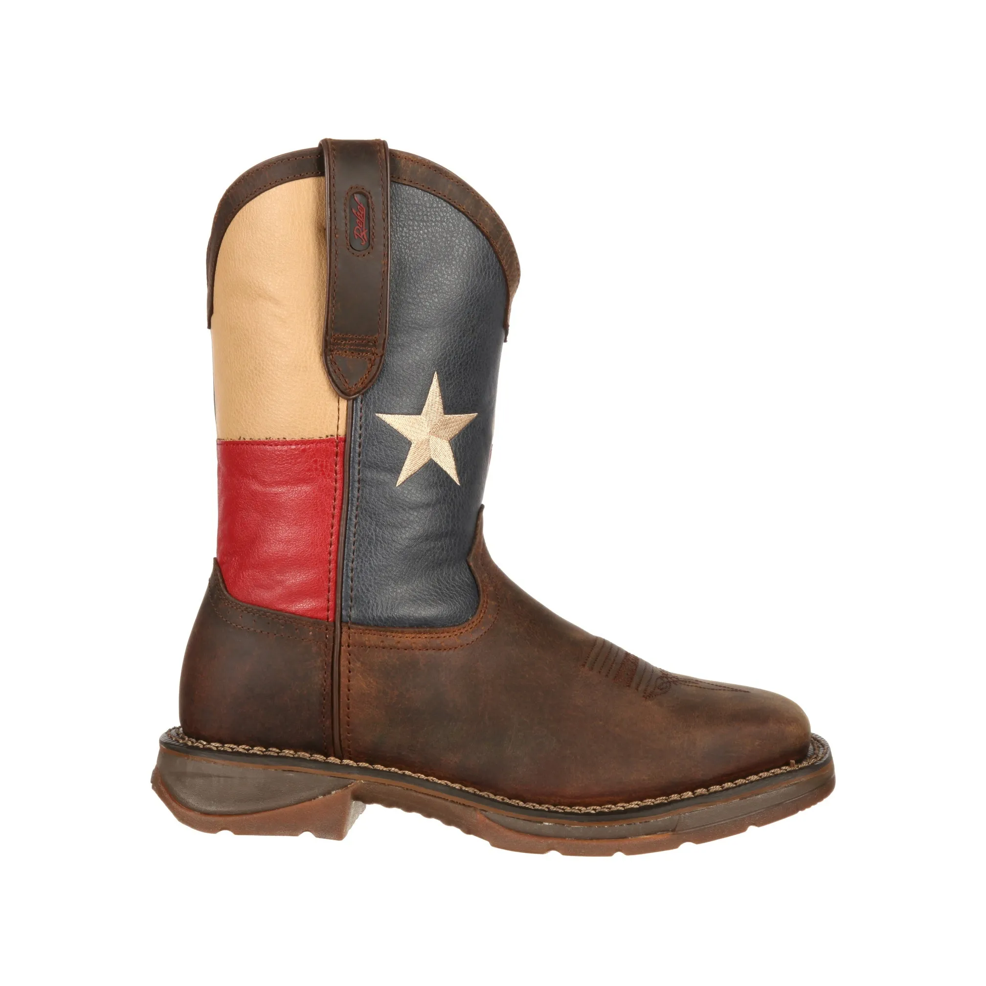 Durango Men's Rebel Leather Steel Toe Texas Flag Boot DB021
