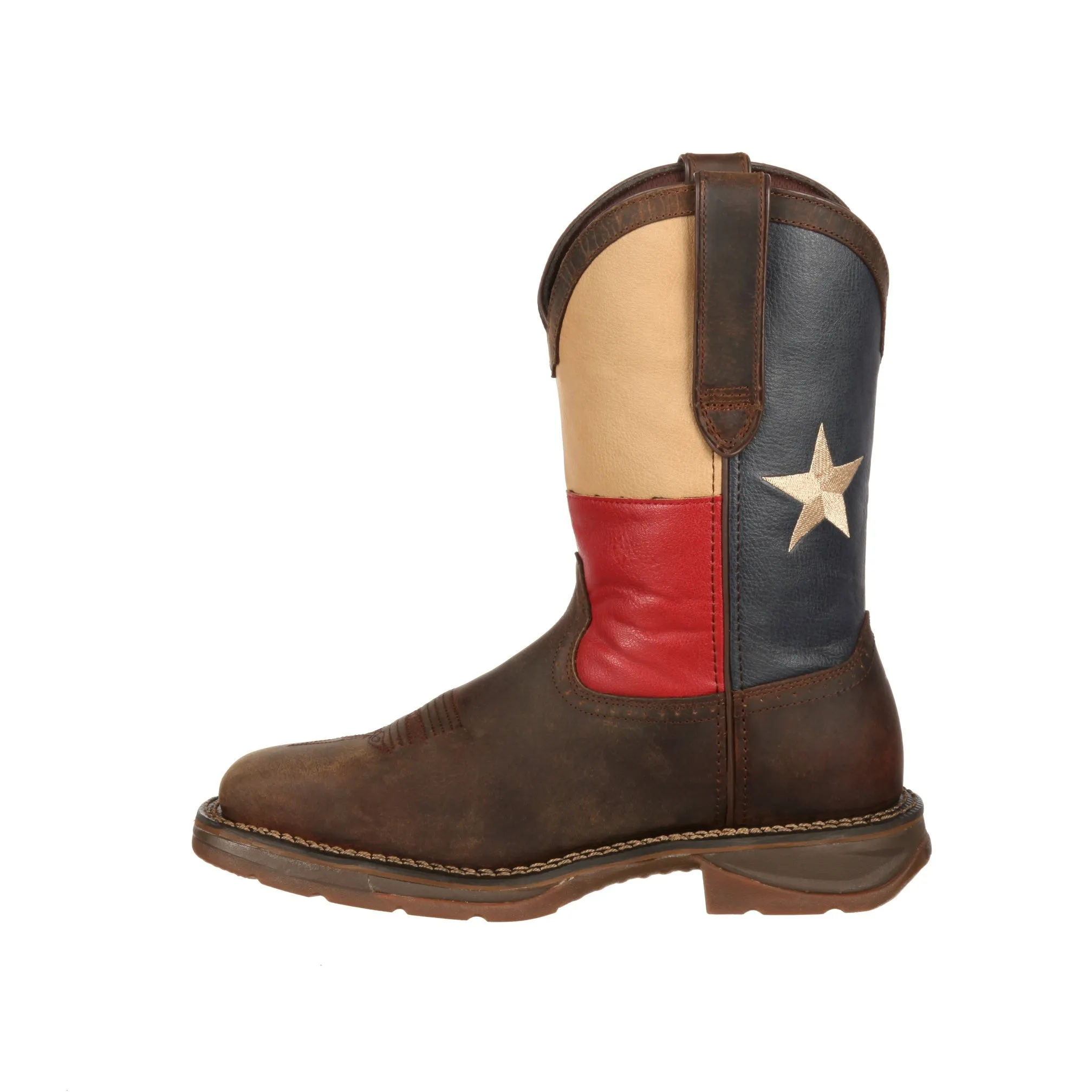 Durango Men's Rebel Leather Steel Toe Texas Flag Boot DB021