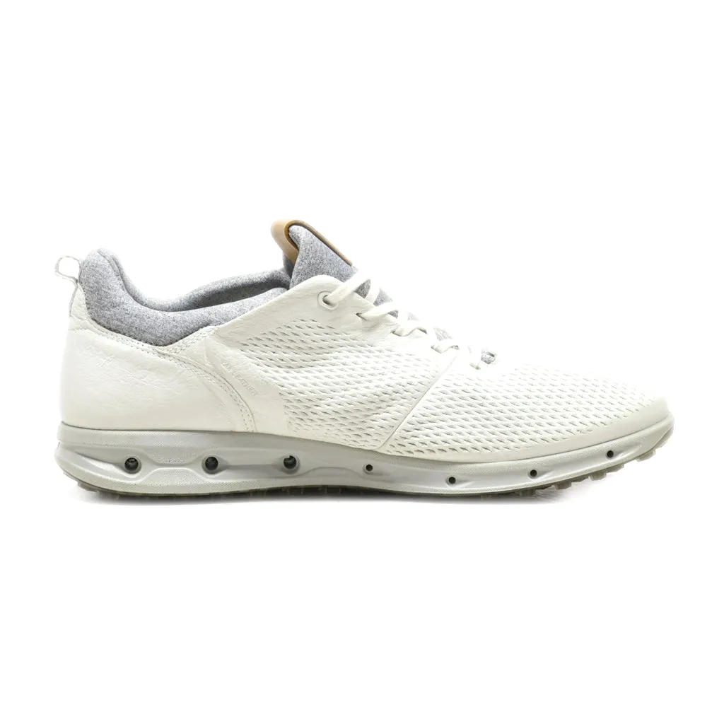 Ecco Low-Top Sneakers Leather White Colour For Women