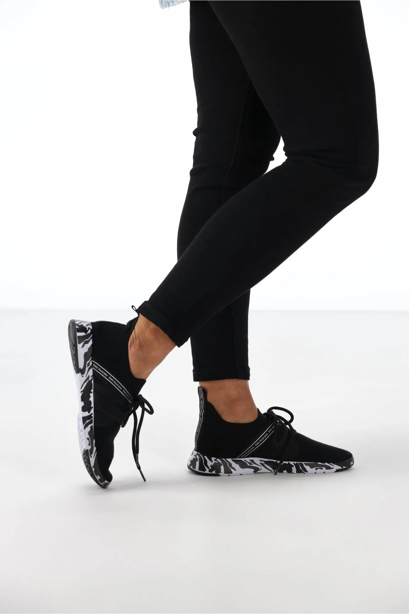 Emu Leura Swirl Sneaker Black