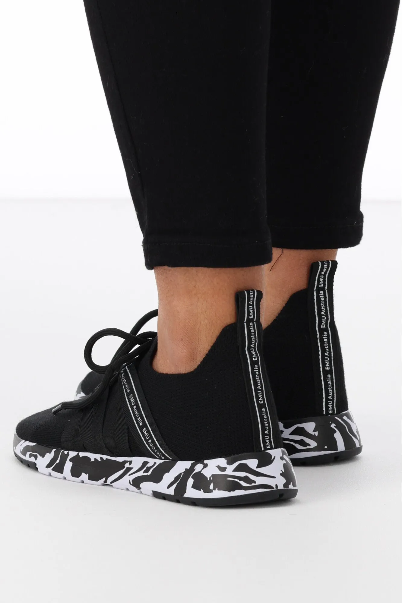 Emu Leura Swirl Sneaker Black