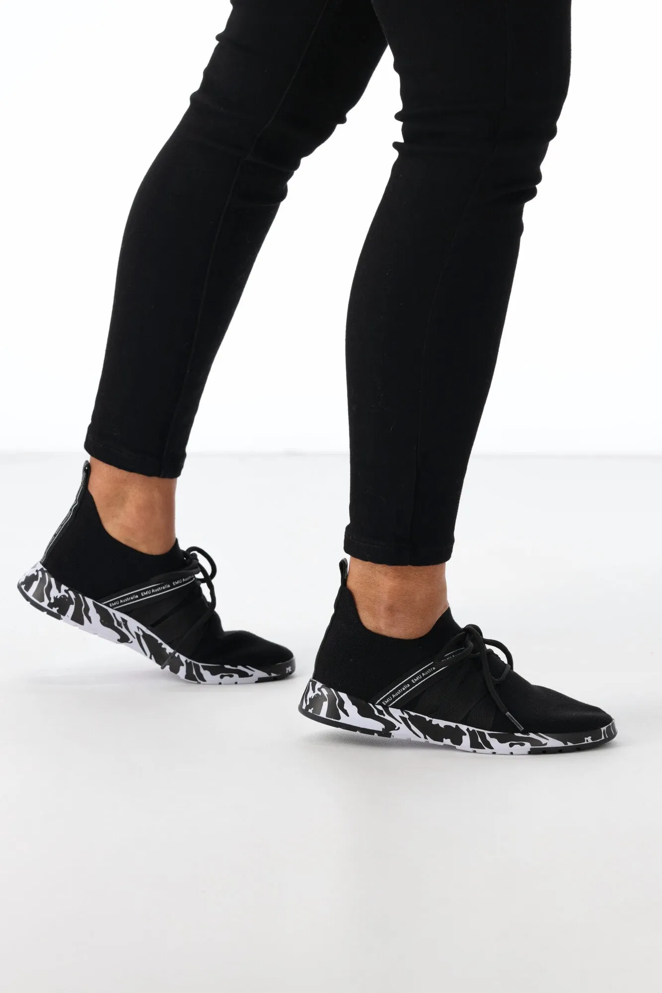 Emu Leura Swirl Sneaker Black