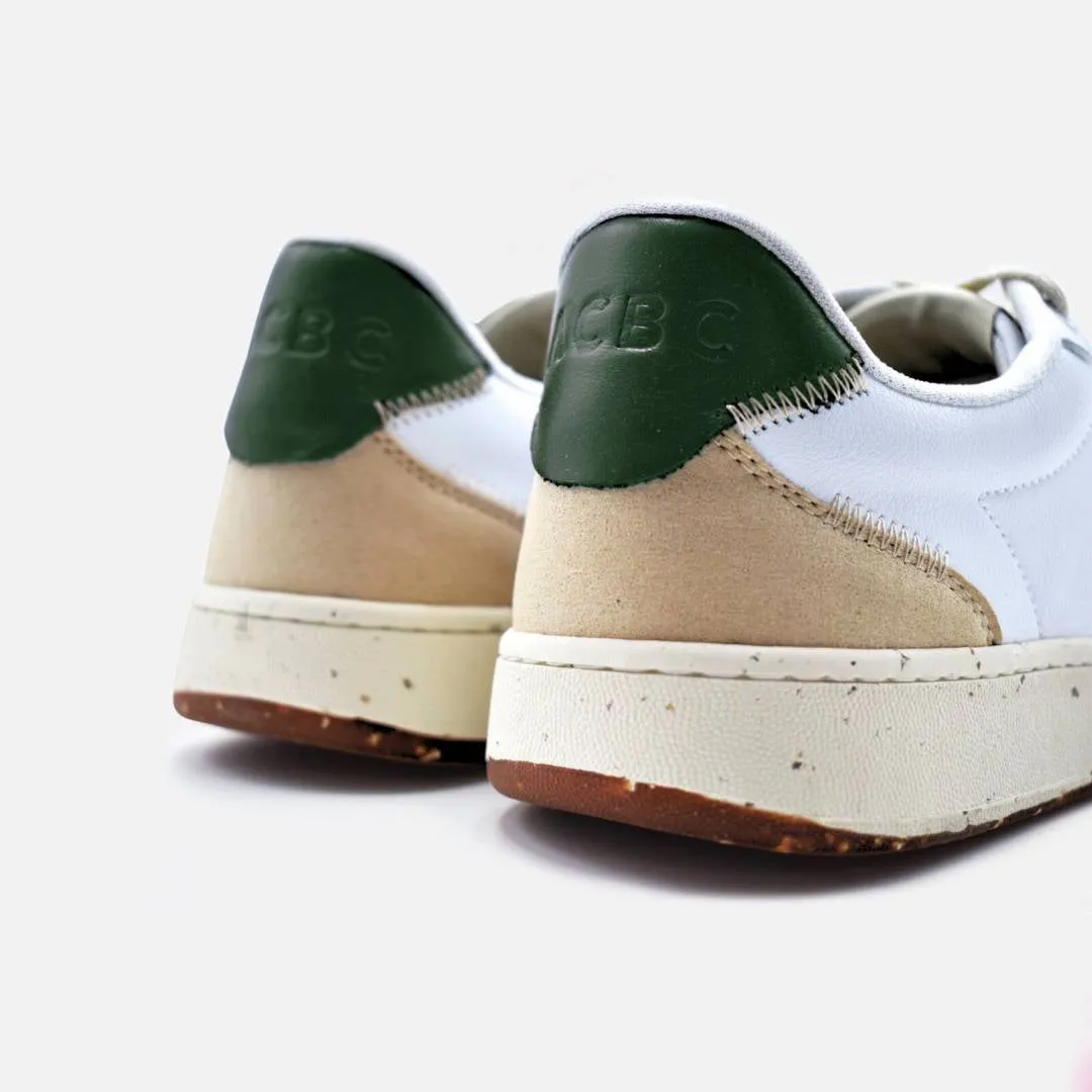 Evergreen Retro White & Military Green