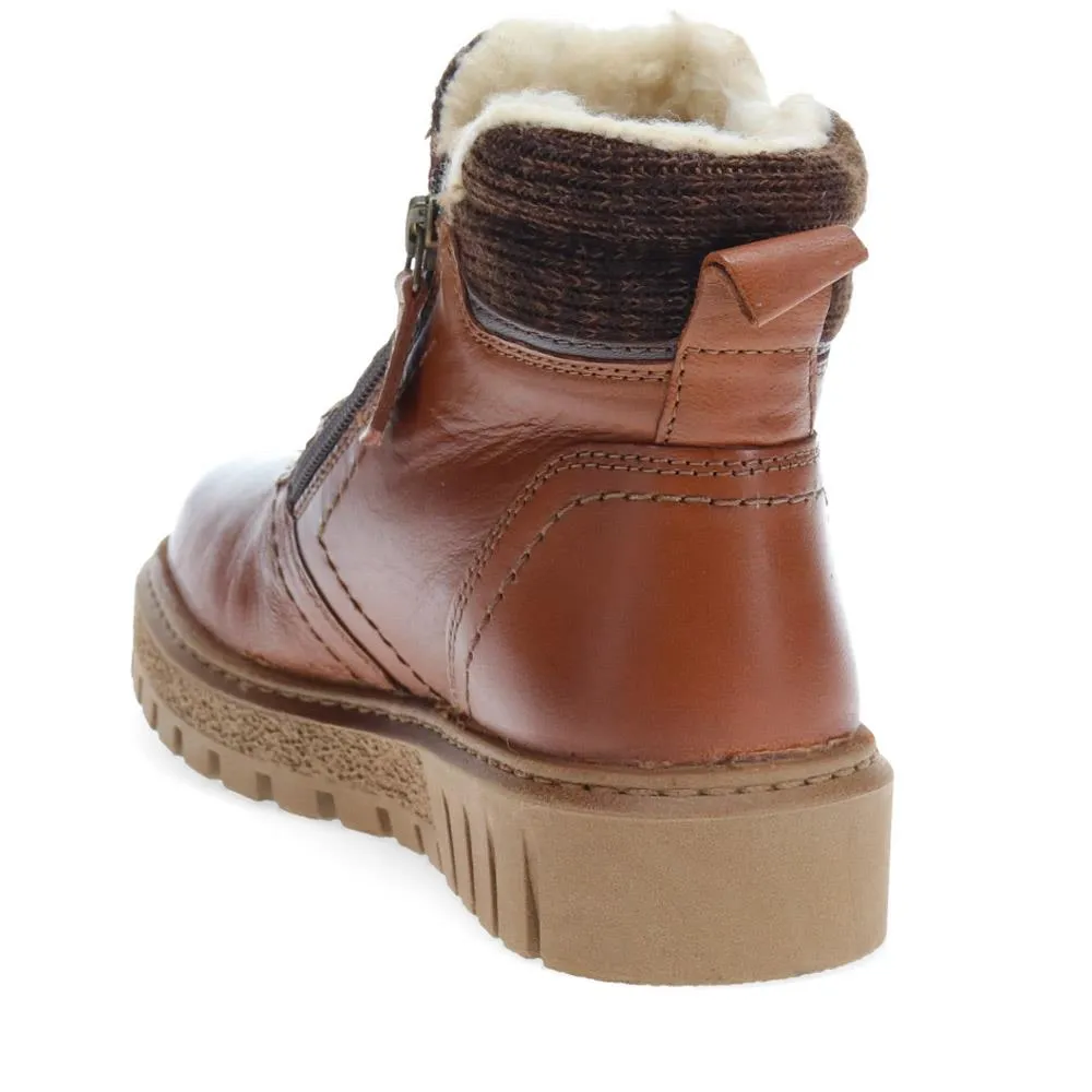 Faux Fur Lined Zip-up Boots  - TEJ40007 / 326 419