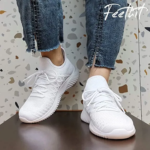 FEETHIT Womens Non-slip Walking Sneaker