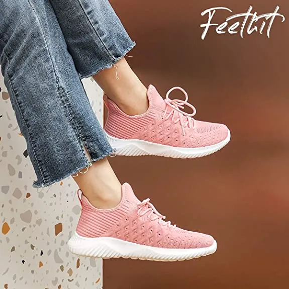 FEETHIT Womens Non-slip Walking Sneaker