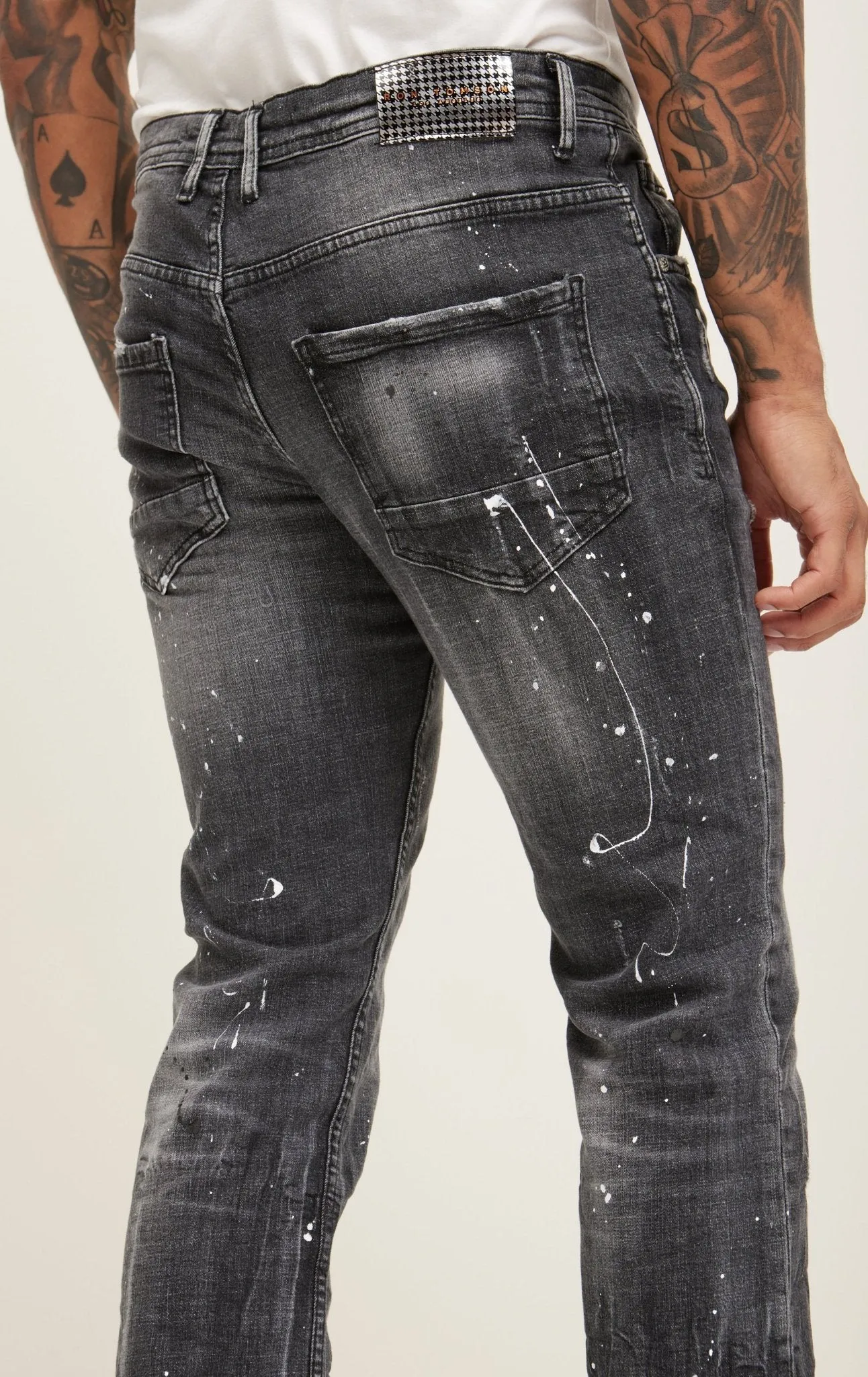 Fitted Drip Denim - Black