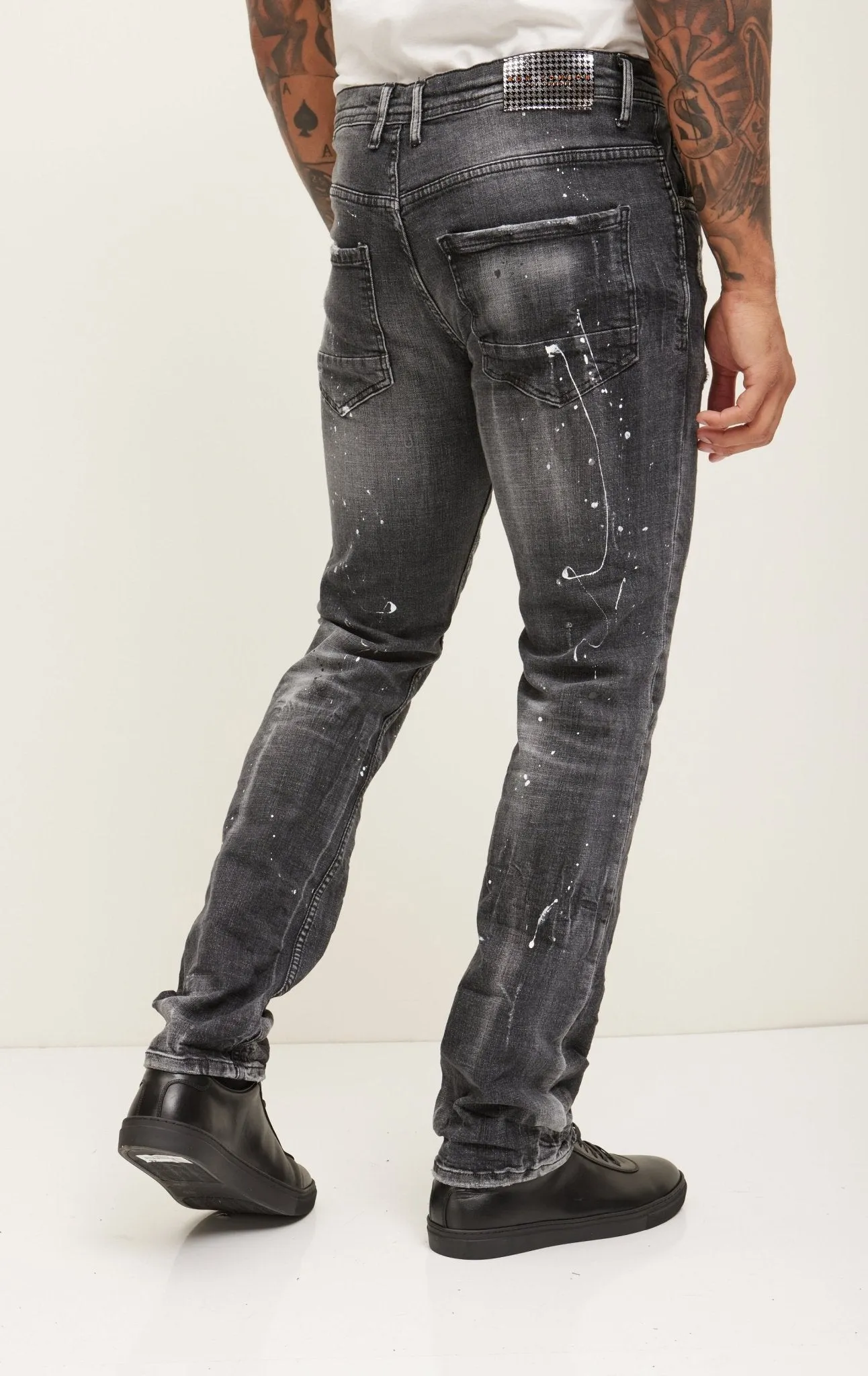 Fitted Drip Denim - Black