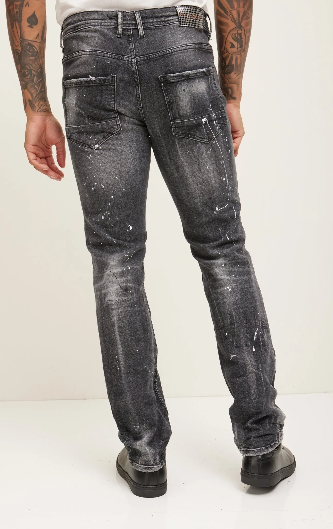 Fitted Drip Denim - Black